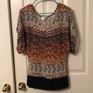 Poncho Sleeve  Dolman Fall Blouse